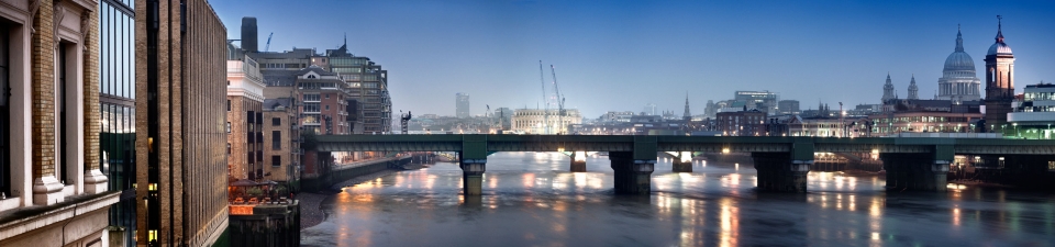 View from London Bridge, London, England, UK